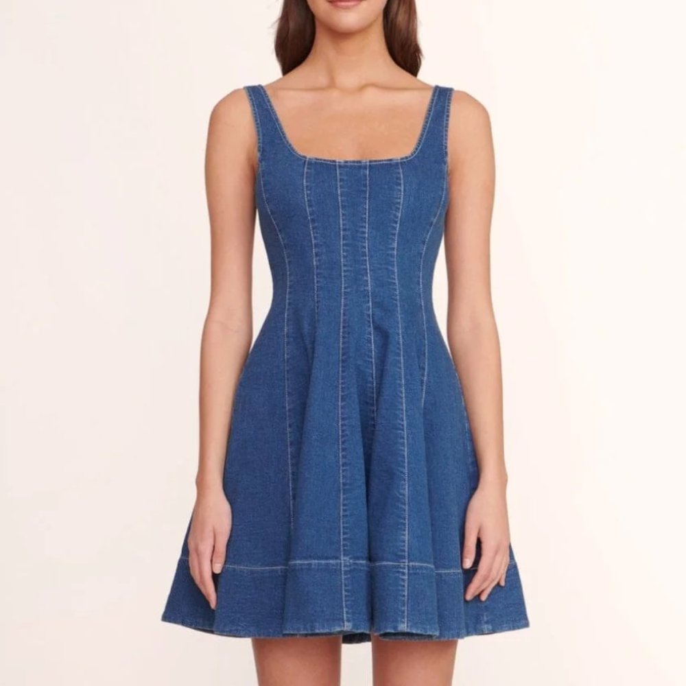 STAUD - Mini Wells Dress, Size US 16 $200